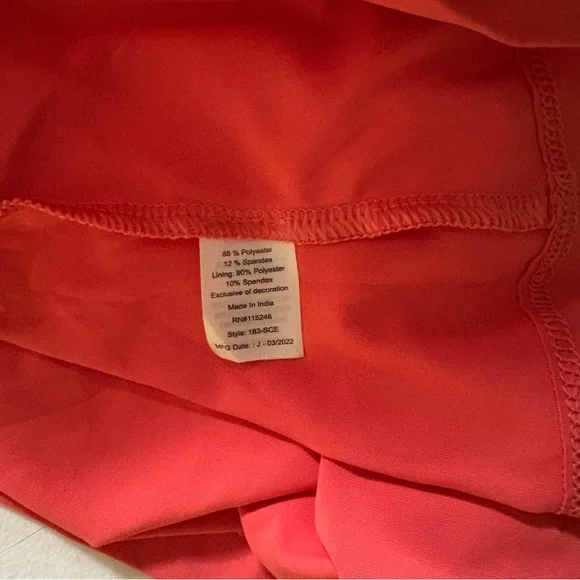 Cabana life coral athletic dress NWT - Picture 4 of 4